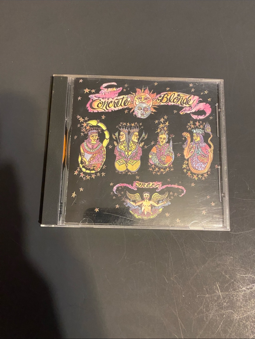 Concrete Blonde CD - Black with Pink & Gold Artwork